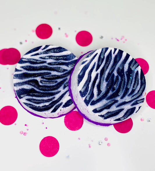 Handmade Glamour Puss Pink Zebra Bath Bomb