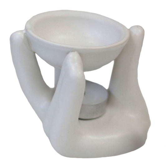 Helping Hand Oil Burner - White