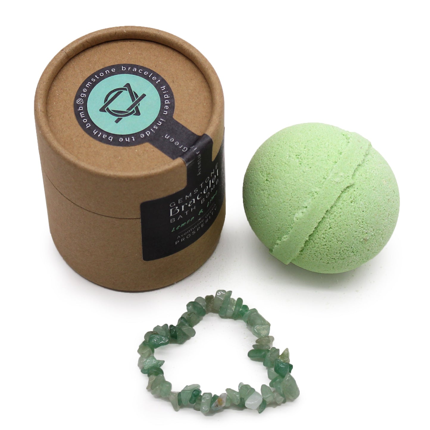 Green Aventurine Crystal Jewellery Bath Bomb