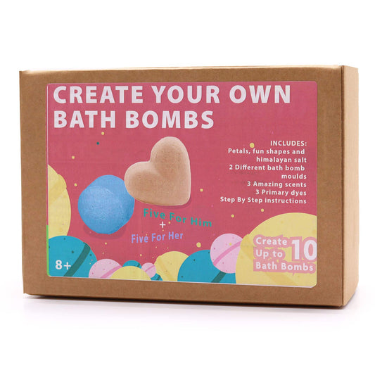 Bath Bomb Kit - Five for Her & Five for Him