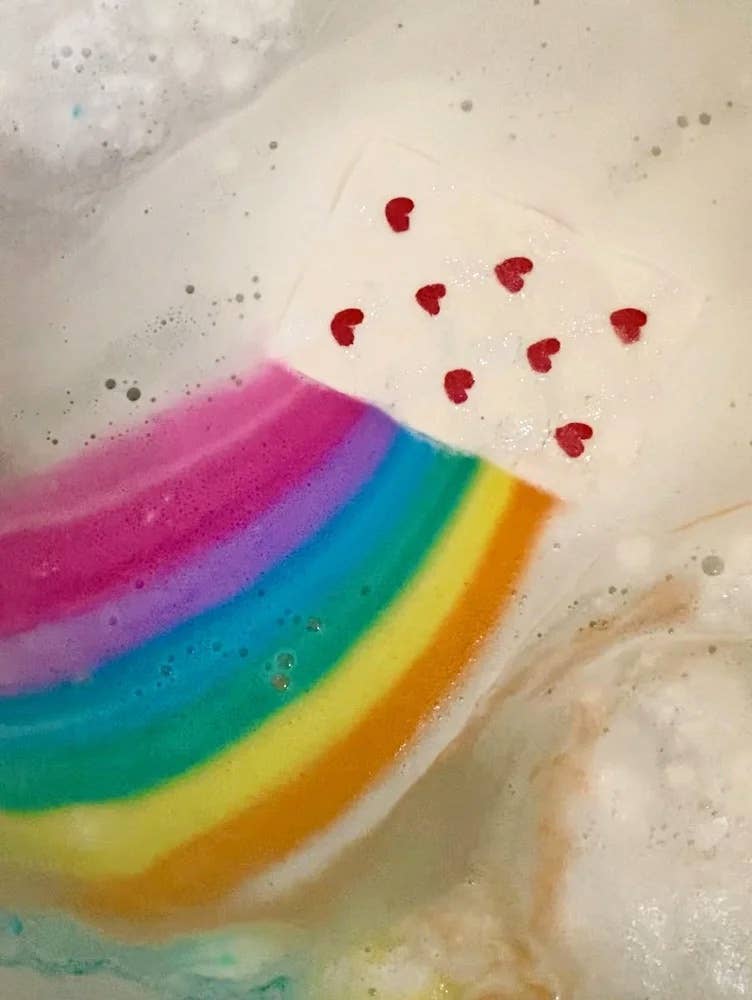 Rainbow Pillow Strawberry Lemonade Handmade Bath Bomb