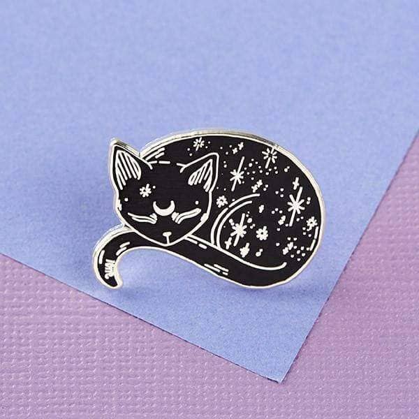 Mystical Cat Enamel Pin Badge