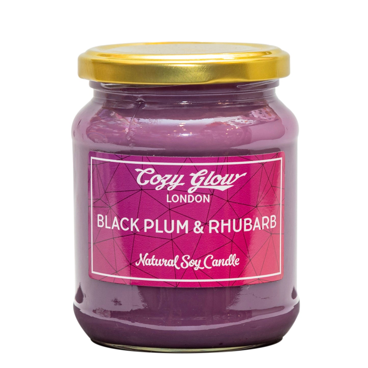 Black Plum & Rhubarb Soy Candle