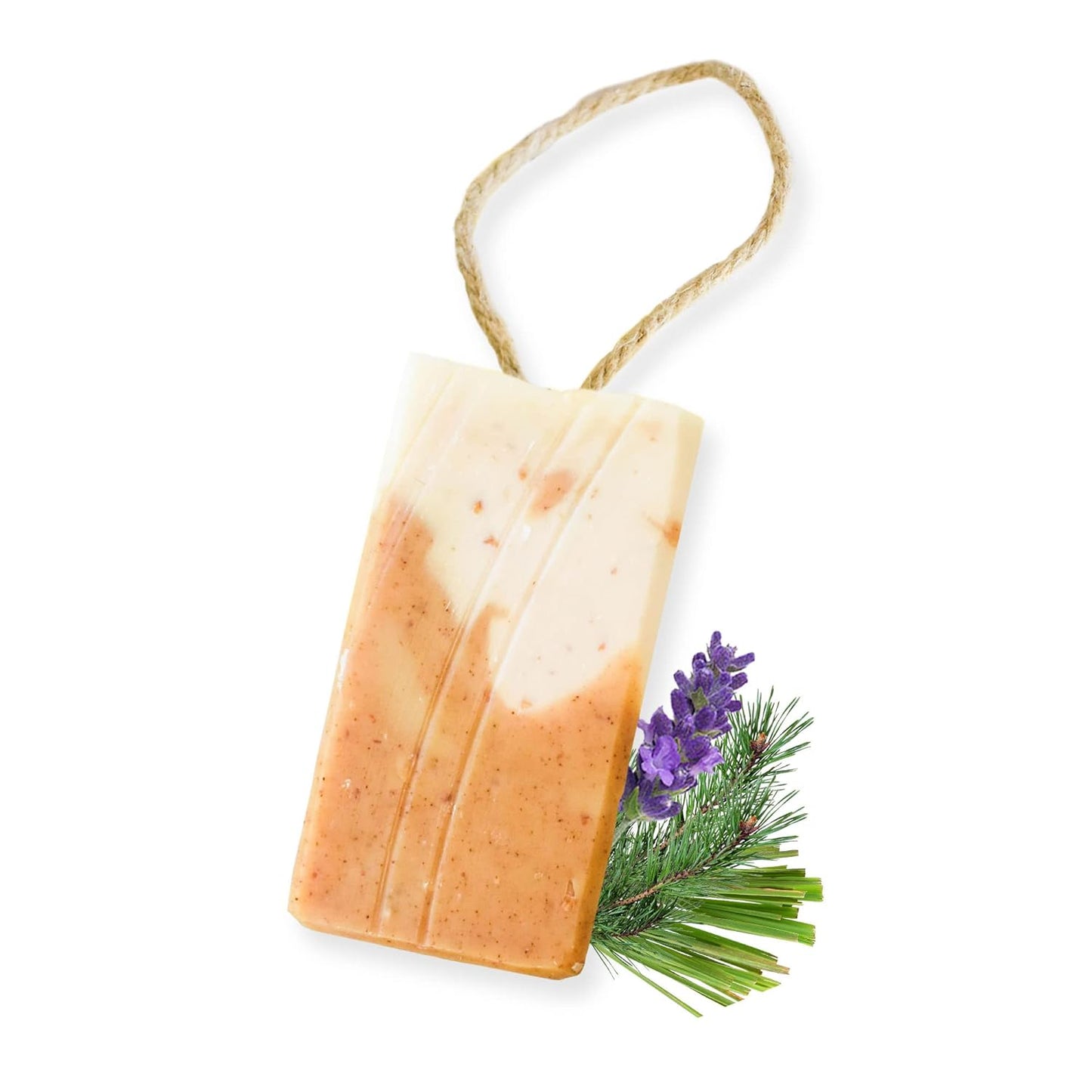 Eves Garden Soap On A Rope, Handcrafted Vegan Soap, Nourishing Bathing Cleansers for All Skin Types, Zero Waste Travel Soap with Cocoa Butter and Almond Oil, 100g - The Natural Spa