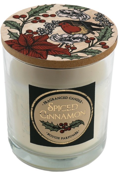 Spiced Cinnamon Candle Pot W/ Lid, 10Cm