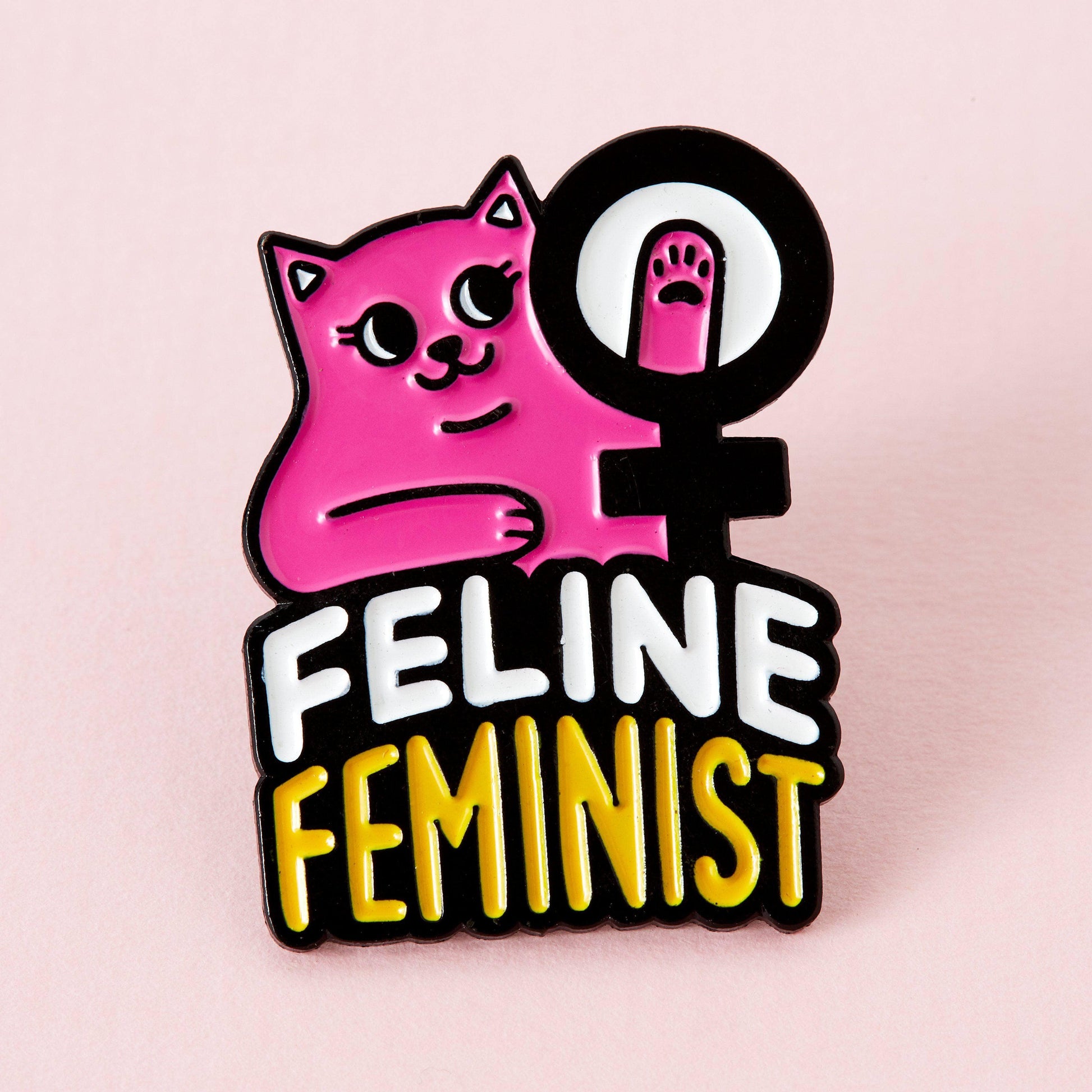 Feline Feminist Enamel Pin