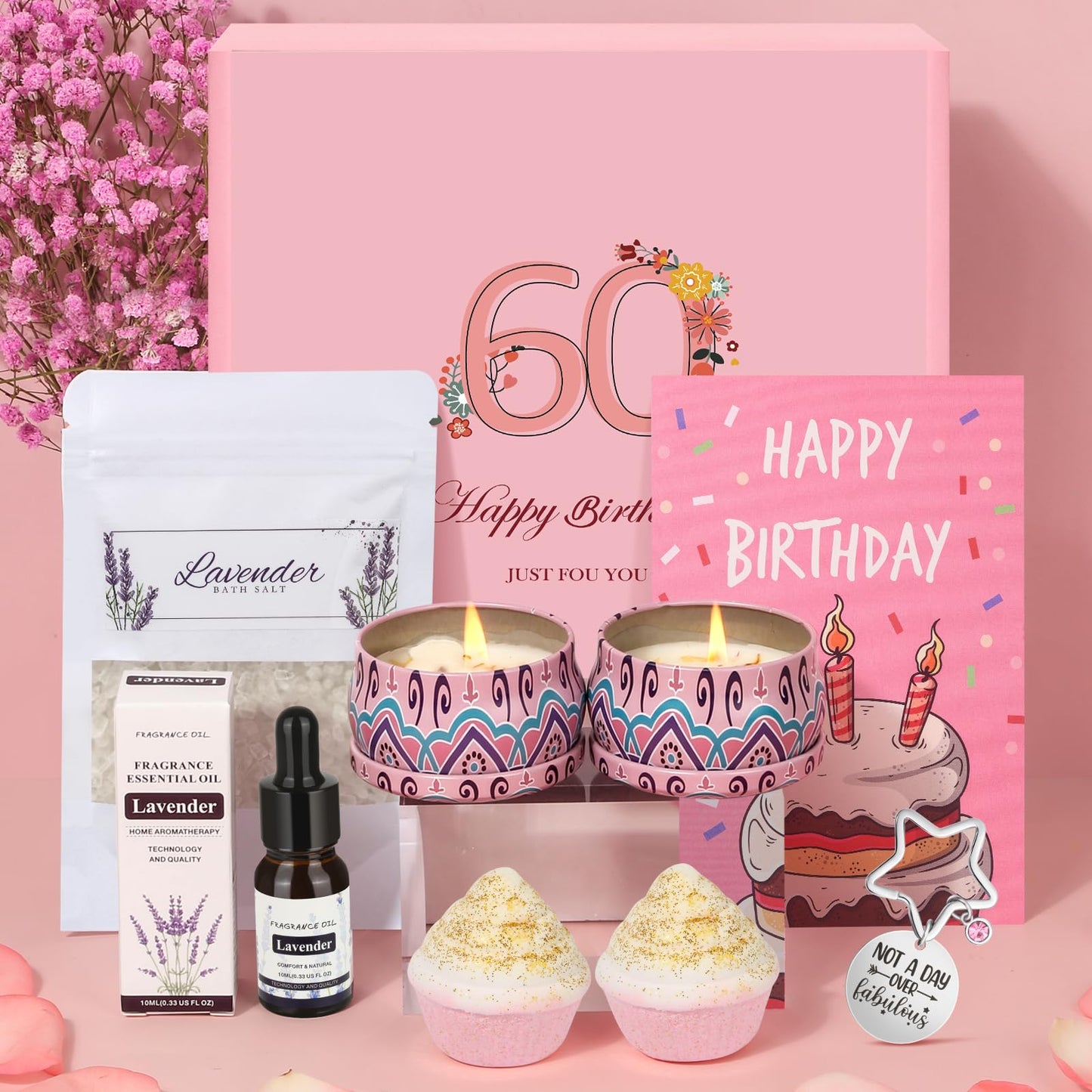 Birthday Pamper Gifts for Women Best Friends, Unique Hampers Self Care Package Spa Set for Mum, Sisters, Female Presents Basket Ladies Birthday Box Gift Ideas