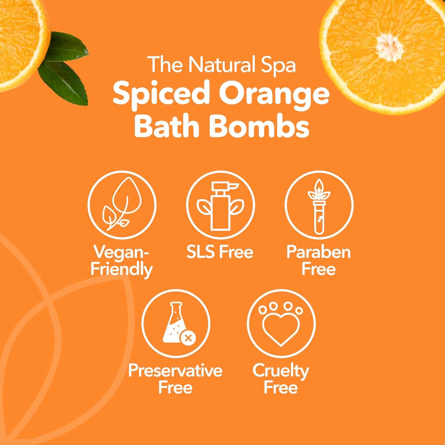 Spiced Orange Bath Bomb Kit, Aromatherapy Shower Bombs, Oil-Free Vegan Gifts for Women and Men, Handmade Mini Bath Bombs Spa Gift Set, No Colorants and SLS/SLSA, Pack of 3 - The Natural Spa