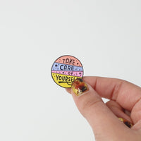 Take Care Soft Enamel Pin Badge