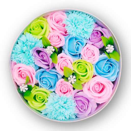 Blue Rose Soap Bouquet