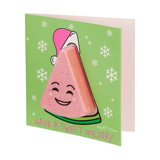 Watermelon Bath Bomb 'Have a Sweet Holiday' Card