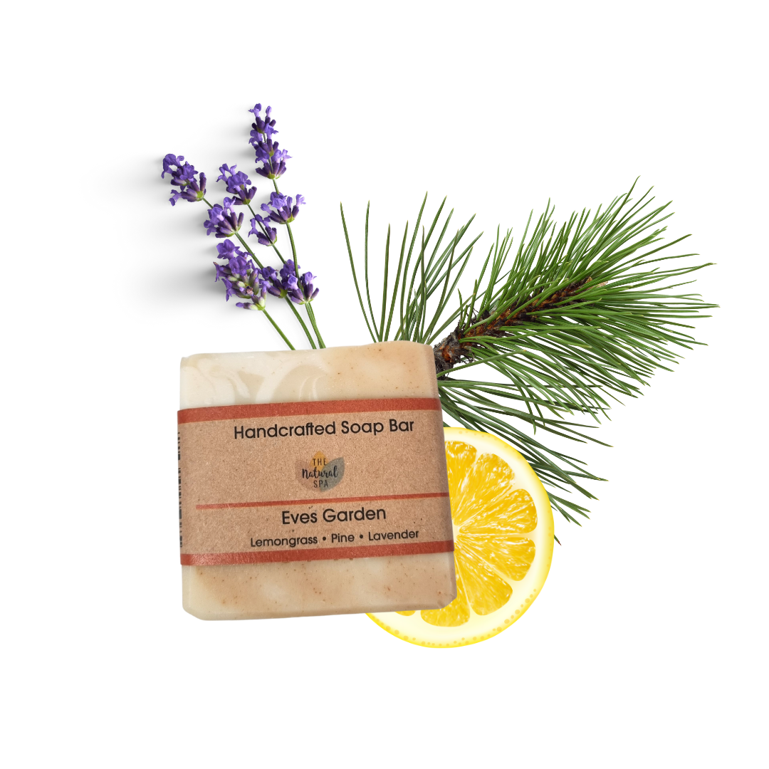 Eves garden Cold Process Soap Bar - Lemongrass Lavender and Pine - 3 different styles