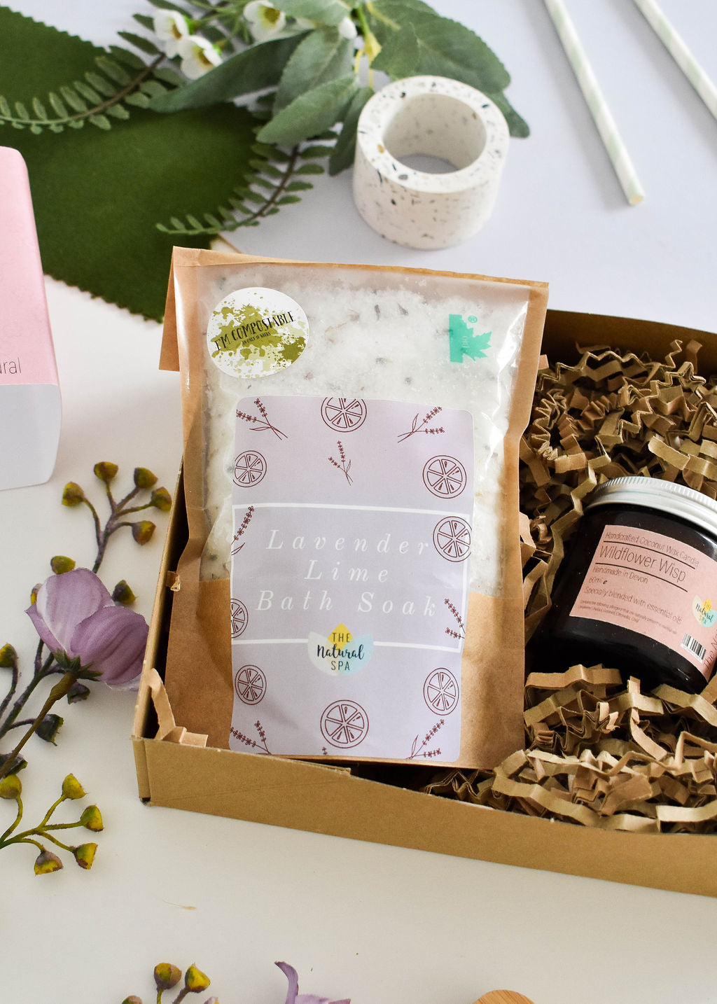 Wildflower Wisp At Home Natural Spa Set - Bring the spa to your door