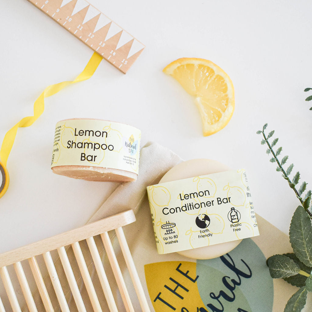 Lemon Shampoo and Conditioner Bar set