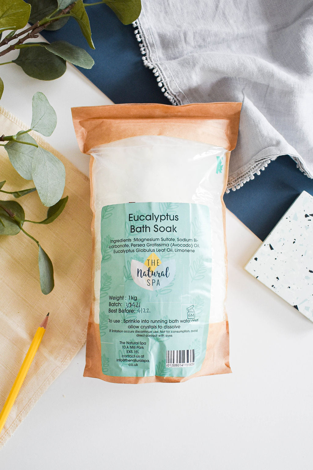 1kg  Eucalyptus Bath Soak - Compostable pouch