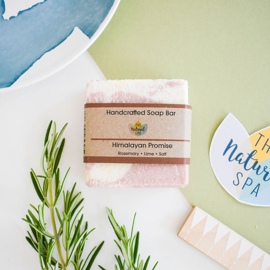 Himalayan promise Soap Bar - Rosemary Lime and Himalayan Pink Salt - 3 different styles