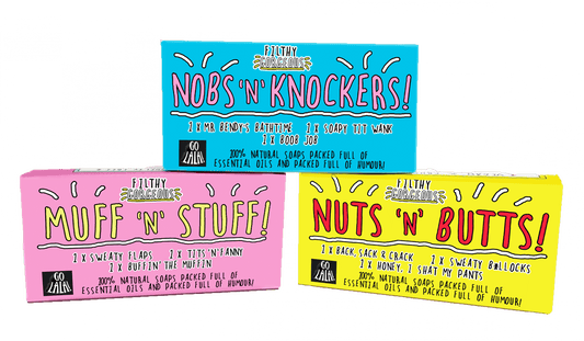 Nobs ‘N’ Knockers – Gift Set Of Three Soap Bars