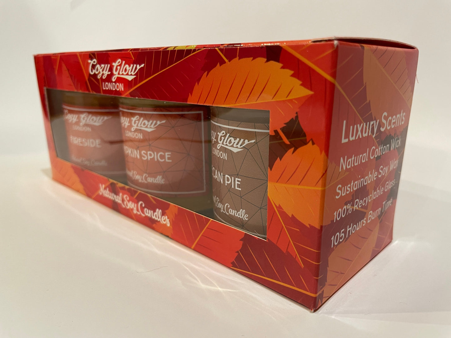 Autumn Trio Gift Box - Pumpkin Spice, Fireside and Pecan Pie