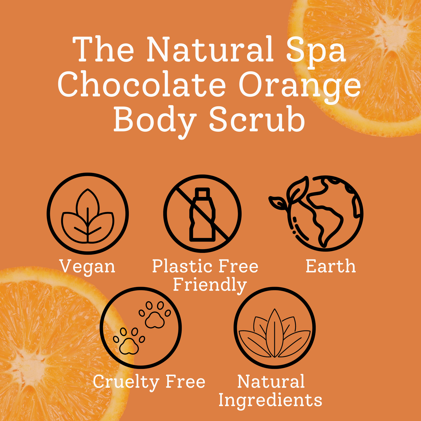 Chocolate Orange -  Body Scrub - 3 different size option