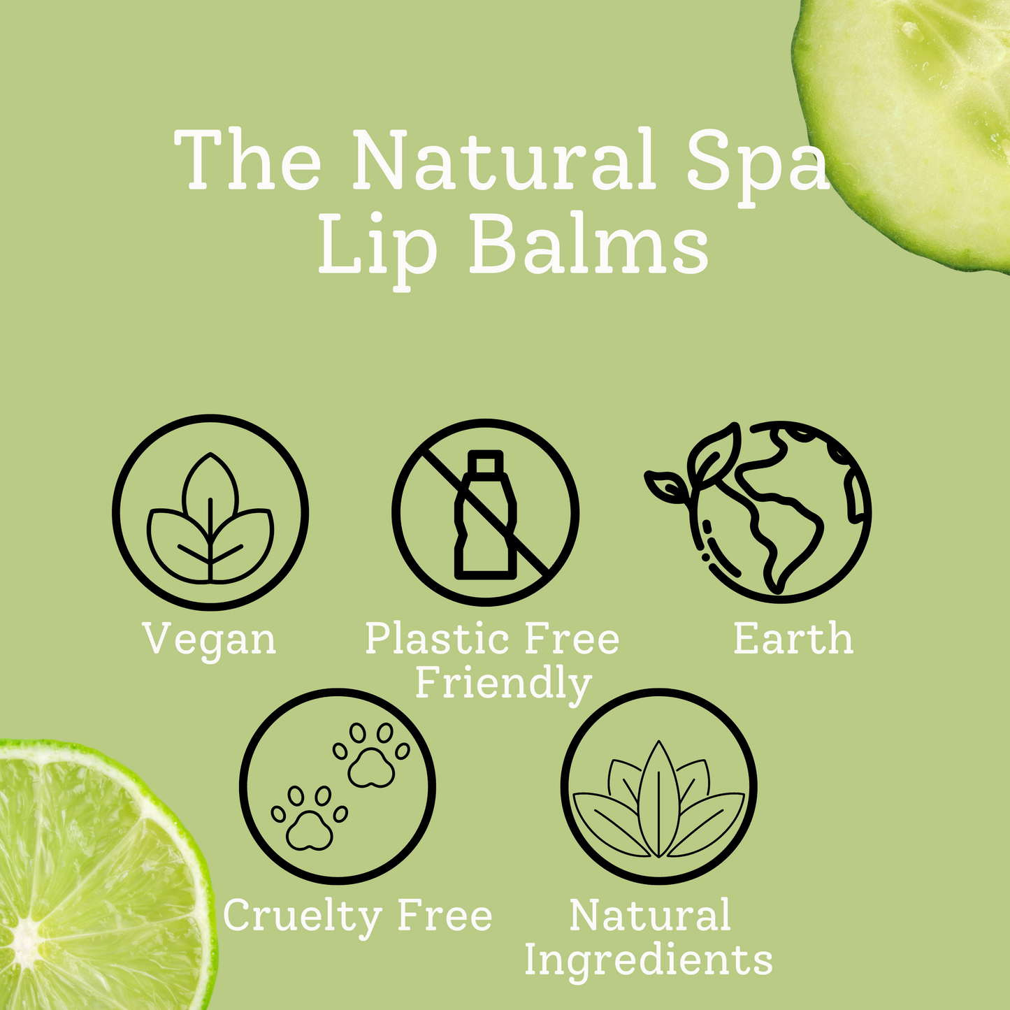 Cucumber Lime  All Natural Lip Balm