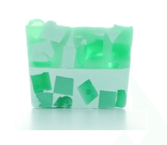 Mint and Tea Soap Slice