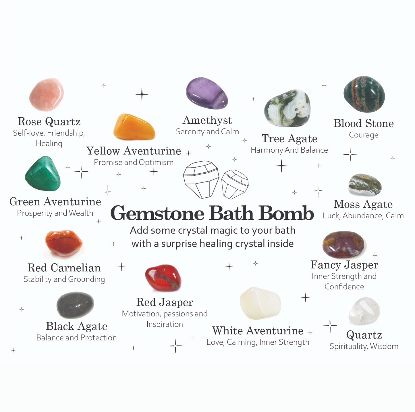 Gemstone Bath Bomb - Extreme Fragrance