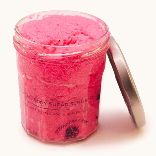 Strawberry Rum Sugar Scrub