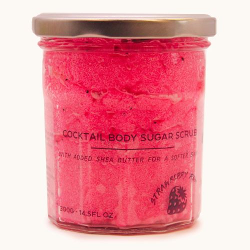 Strawberry Rum Sugar Scrub