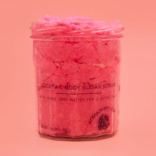 Strawberry Rum Sugar Scrub