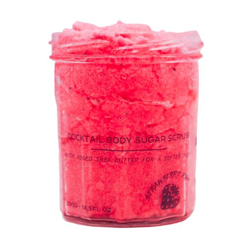 Strawberry Rum Sugar Scrub