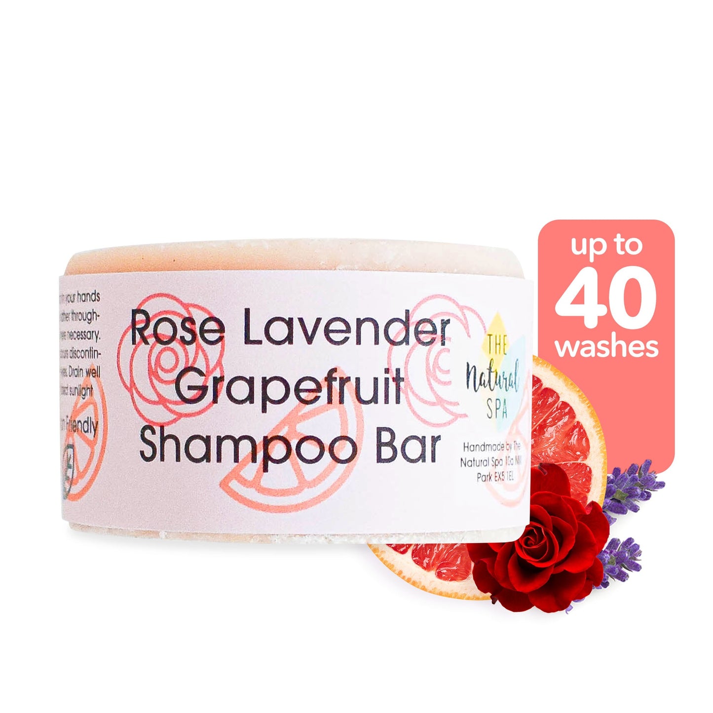 Rose, Lavender, Grapefruit Shampoo bar