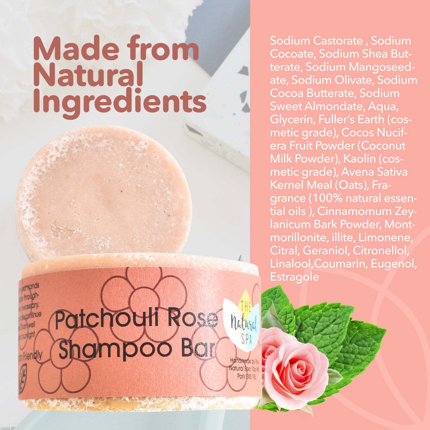 Patchouli Rose Shampoo Bar