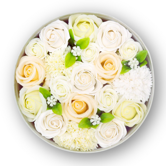 White Rose Soap Bouquet