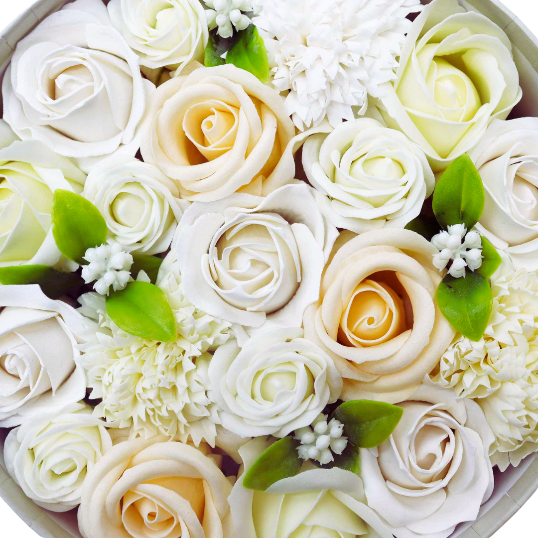 White Rose Soap Bouquet