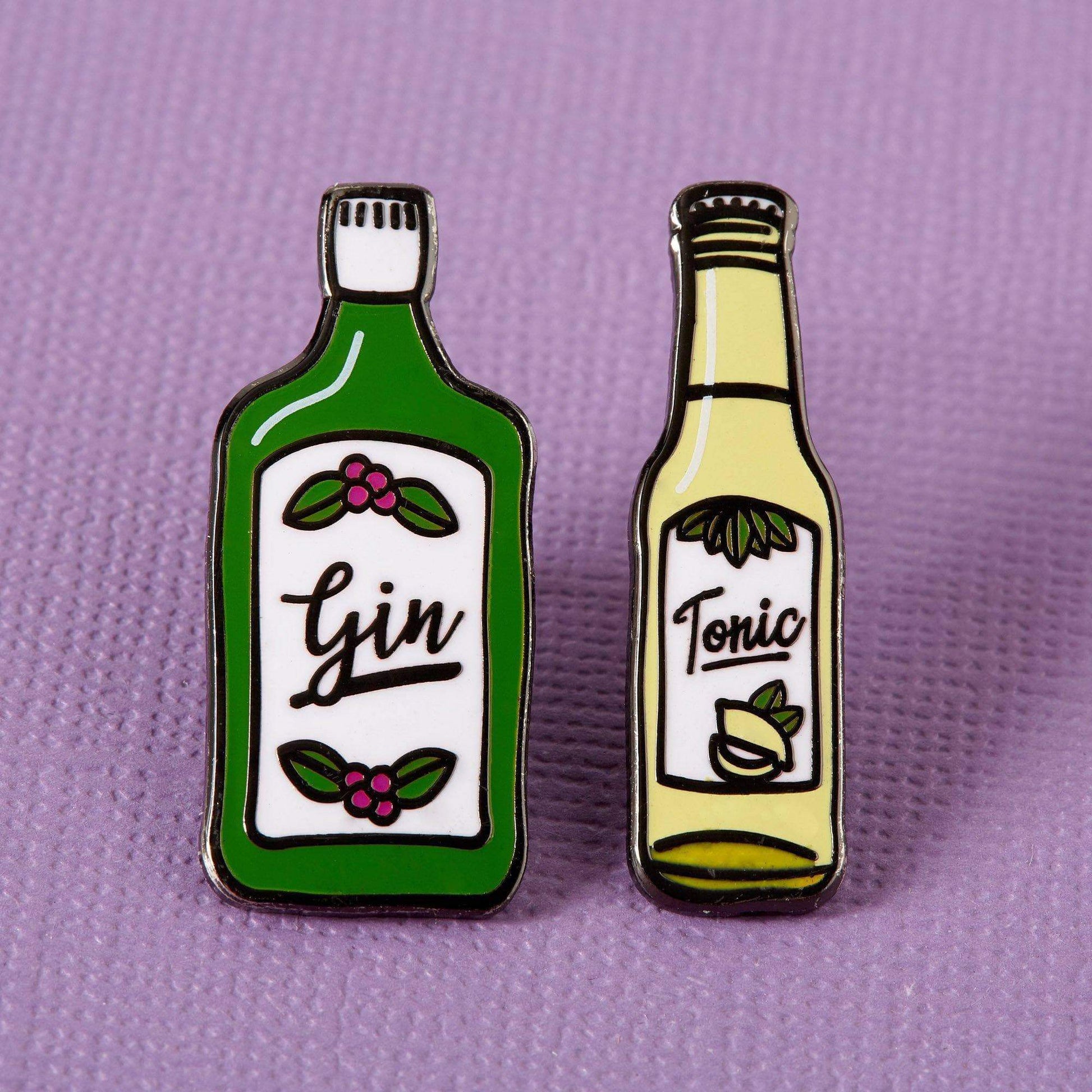 Gin & Tonic Enamel Pin Set