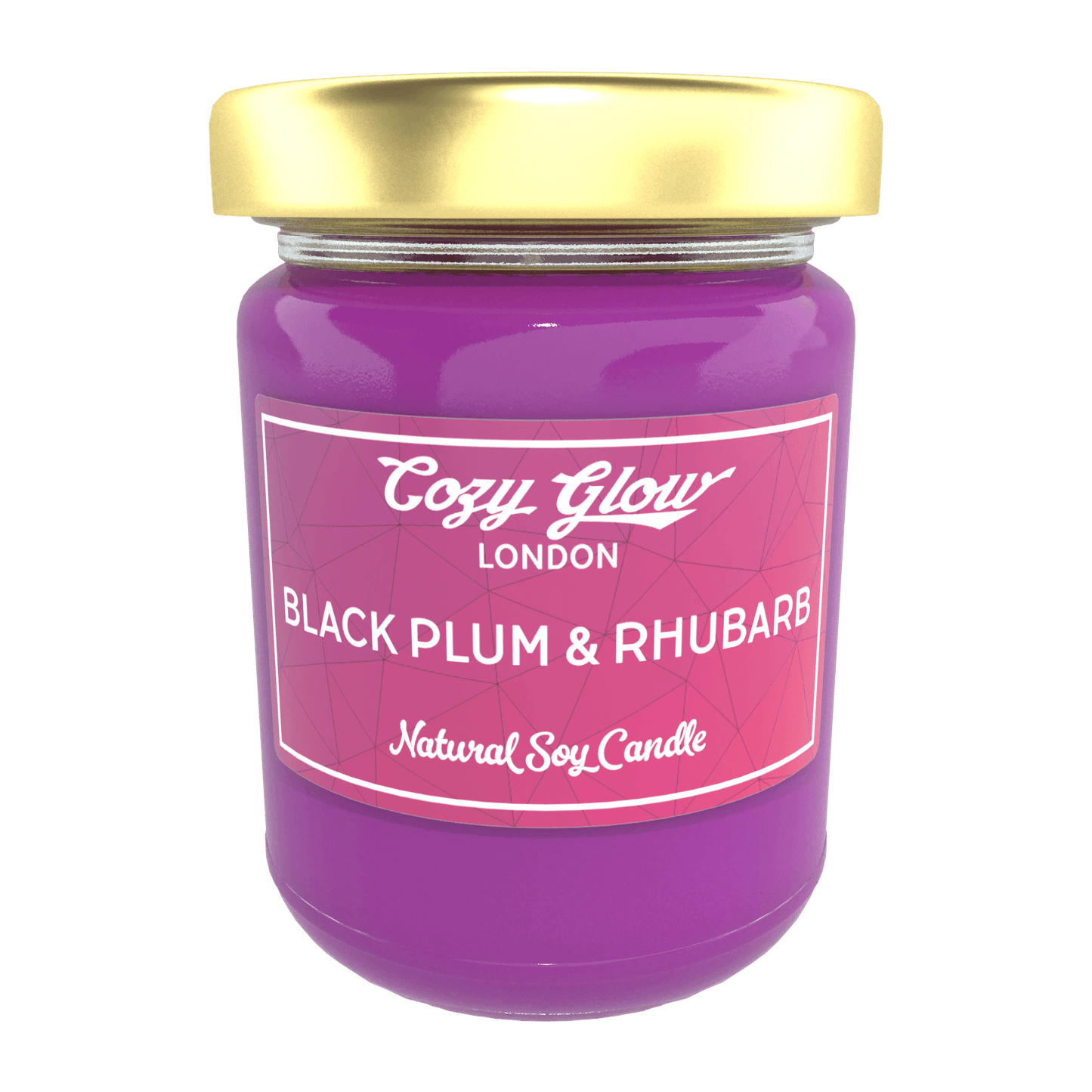 Cozy Glow Black Plum & Rhubarb Large Soy Candle