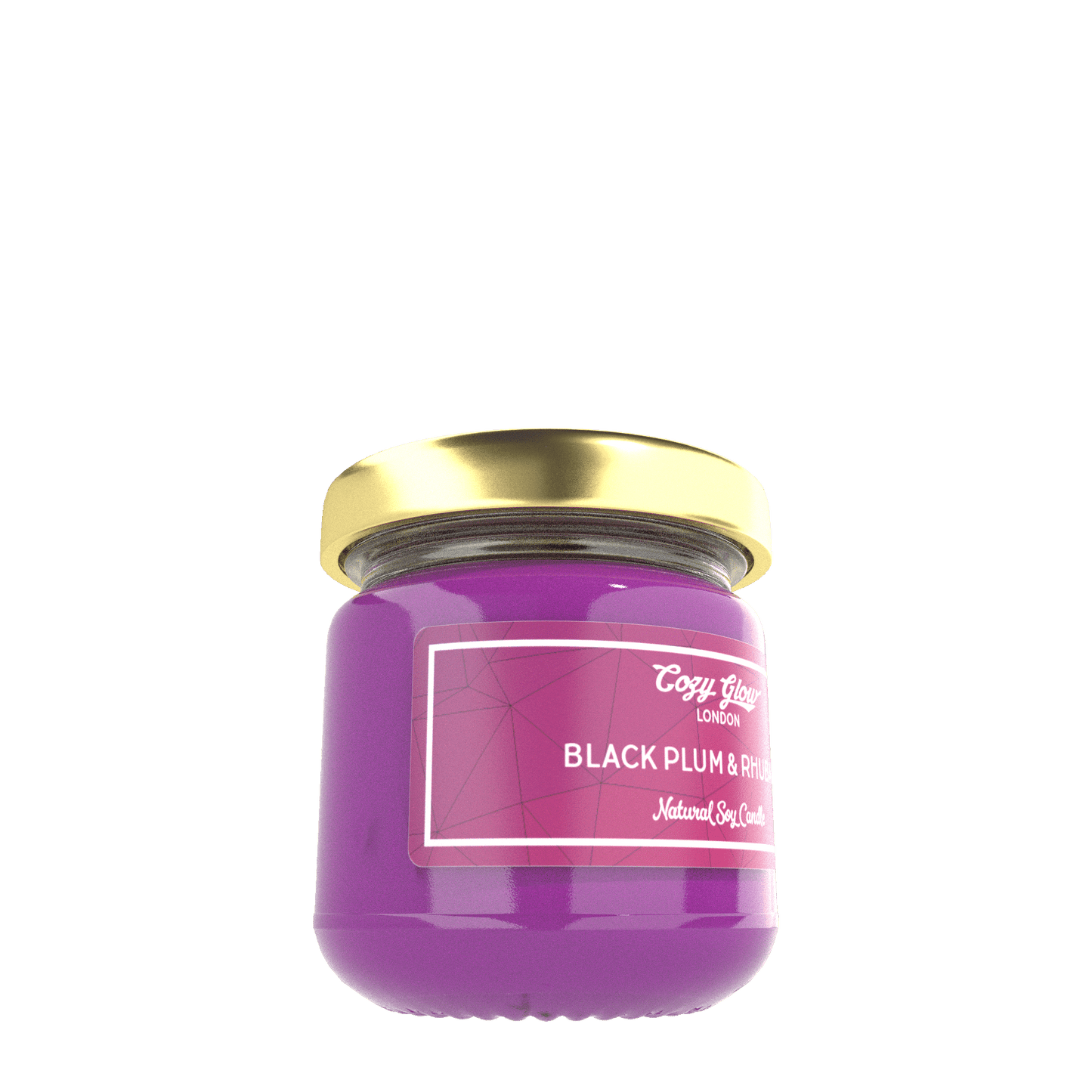 Cozy Glow Black Plum & Rhubarb mini Soy Candle