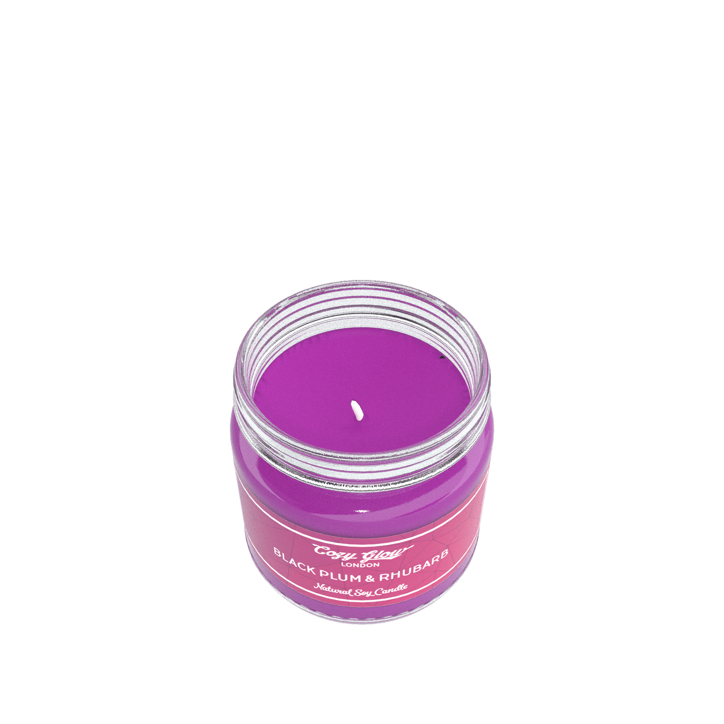 Cozy Glow Black Plum & Rhubarb mini Soy Candle