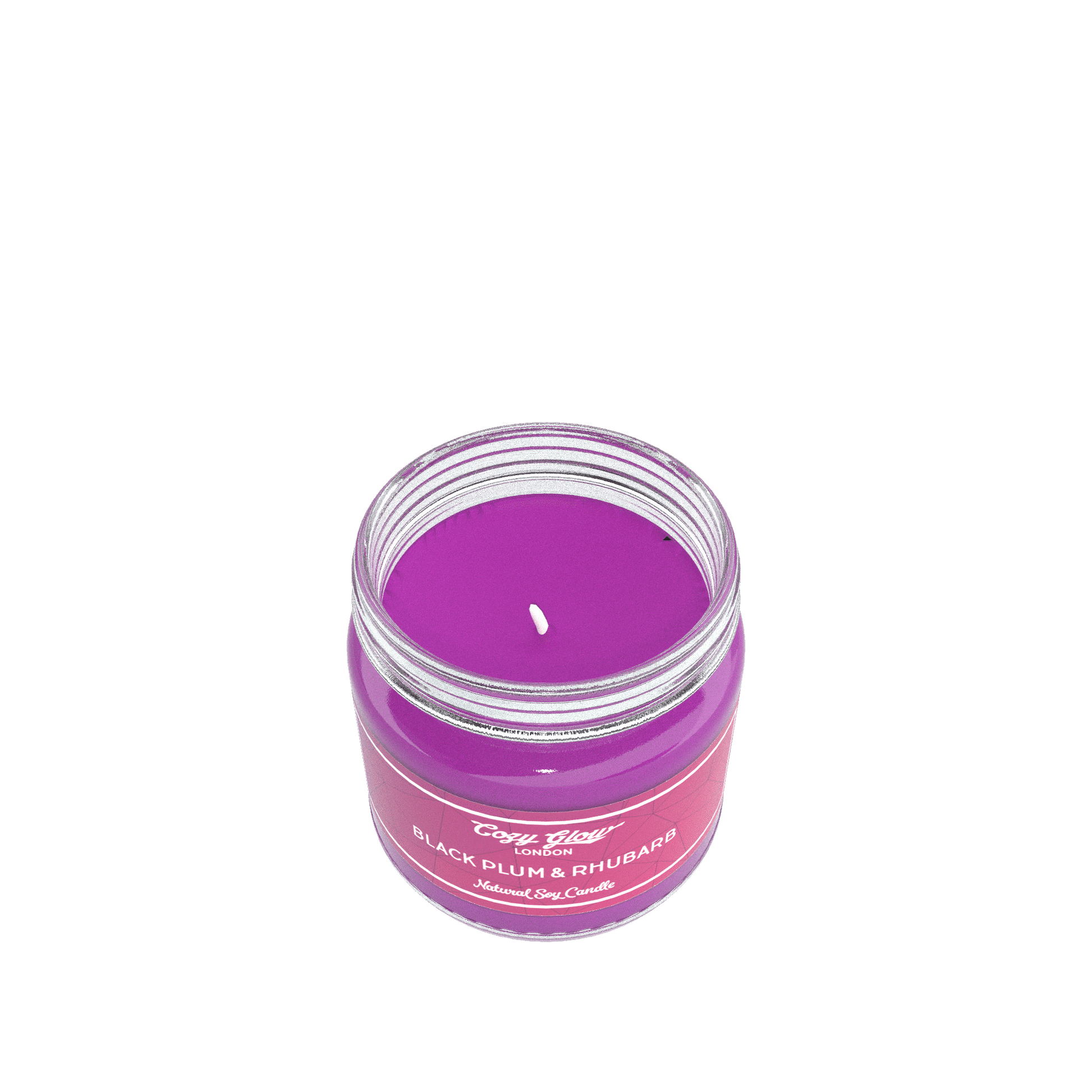 Cozy Glow Black Plum & Rhubarb mini Soy Candle