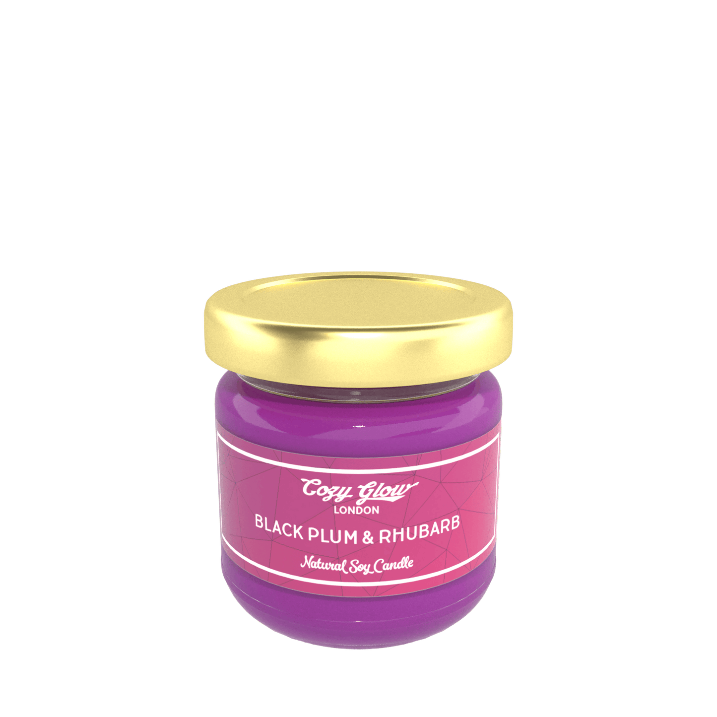 Cozy Glow Black Plum & Rhubarb mini Soy Candle