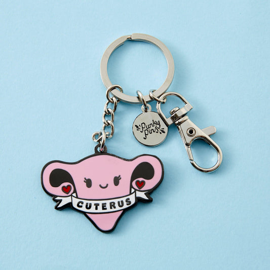 Cuterus Uterus Hard Enamel Keyring