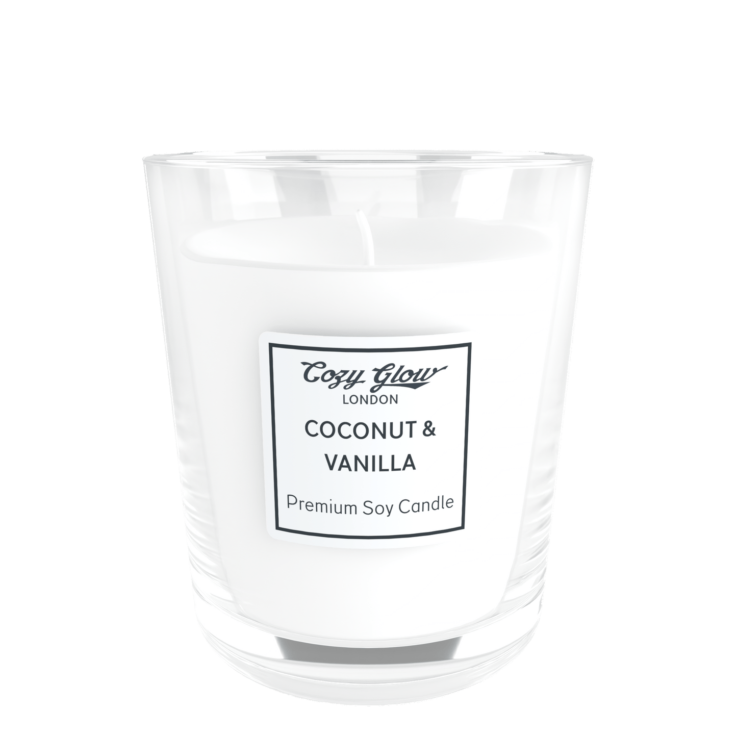 Cozy Glow Coconut & Vanilla Premium Soy Candle