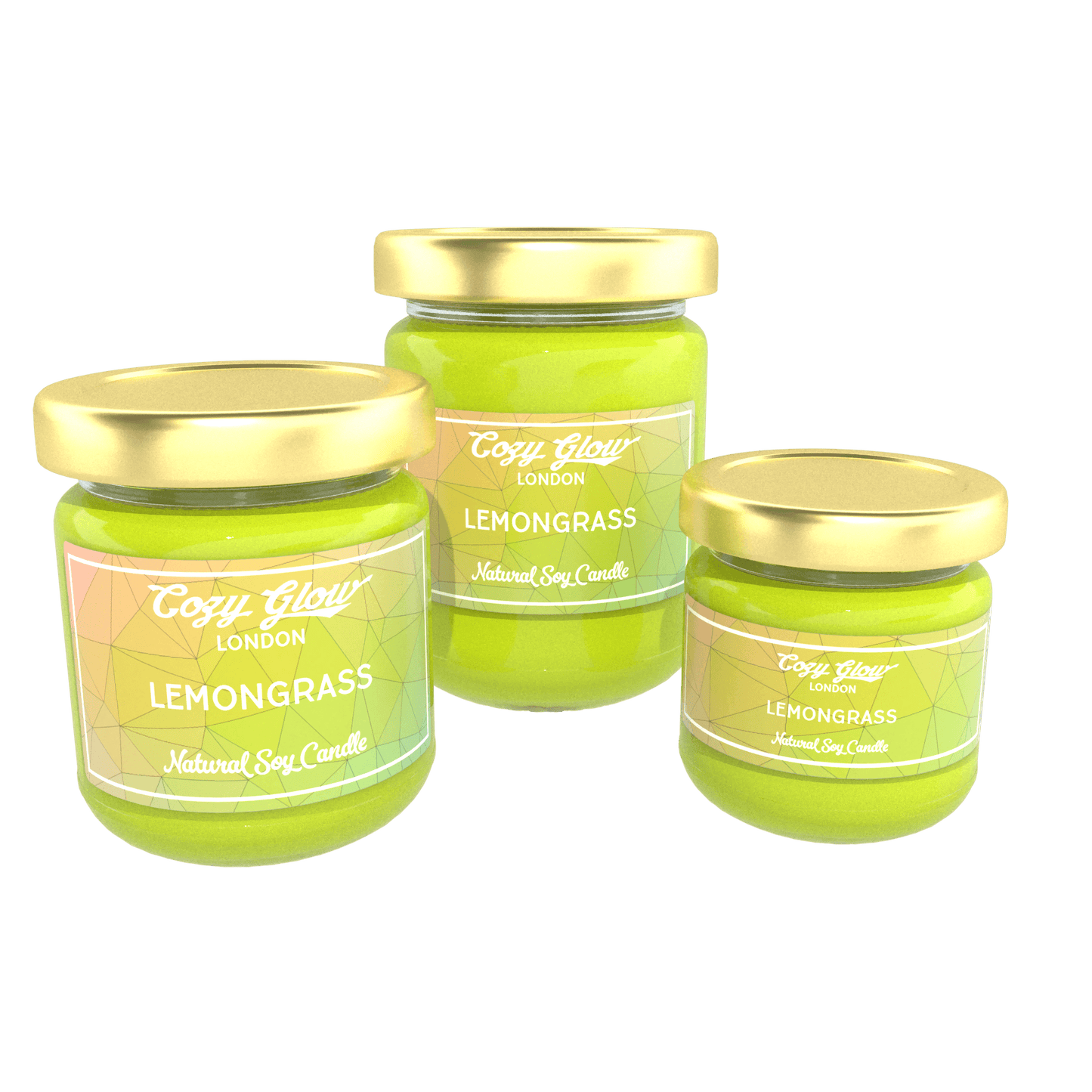 Cozy Glow Lemongrass Soy Candle