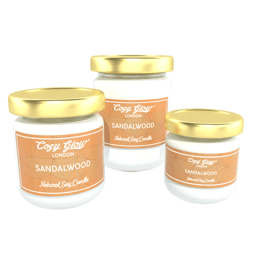 Cozy Glow Sandalwood Soy Candle