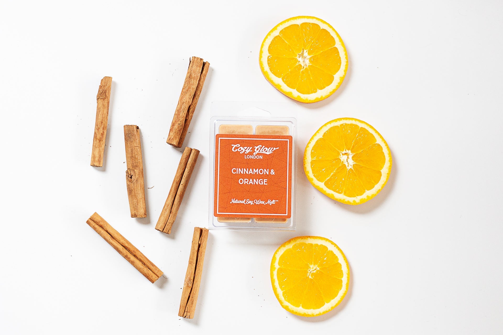 Cozy Glow Cinnamon & Orange Soy Wax Melt Duo