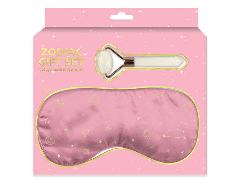 Zodiac Gel Eye Mask & Face Roller Gift Set