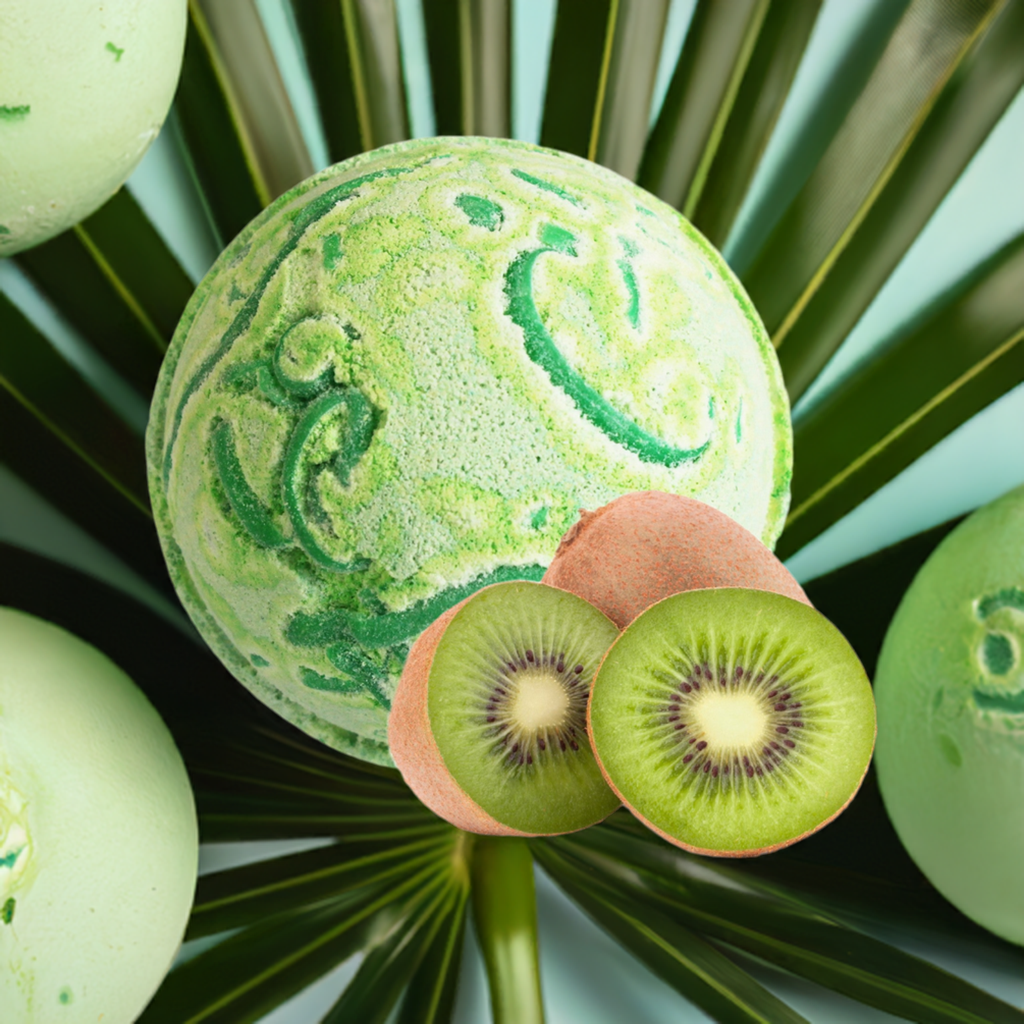 Tropical Paradise Coco Bath Bomb - Kiwi Fruit - 180g