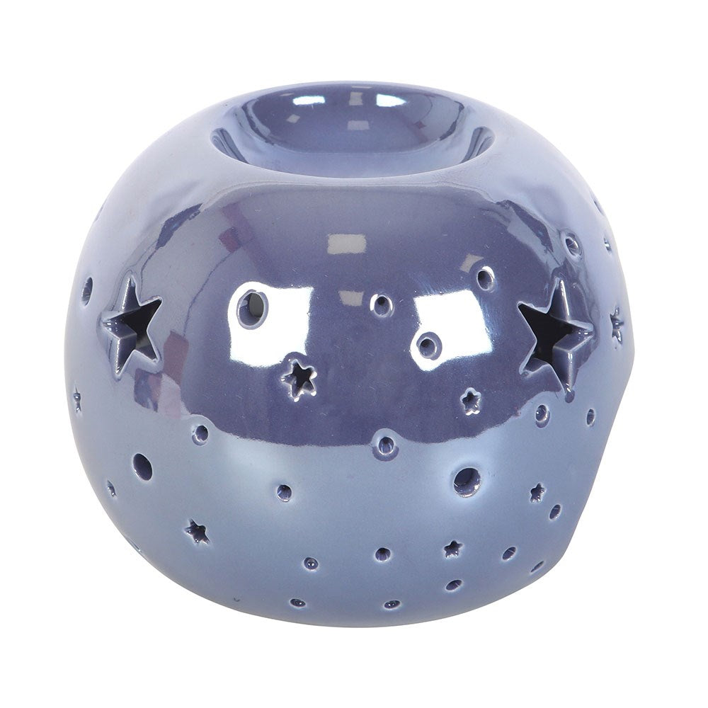 Purple Iridescent Star Oil Burner And Wax Warmer