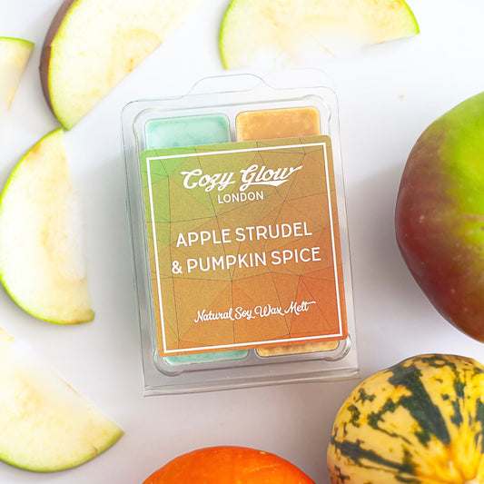 Apple Strudel & Pumpkin Spice Soy Wax Melt Duo