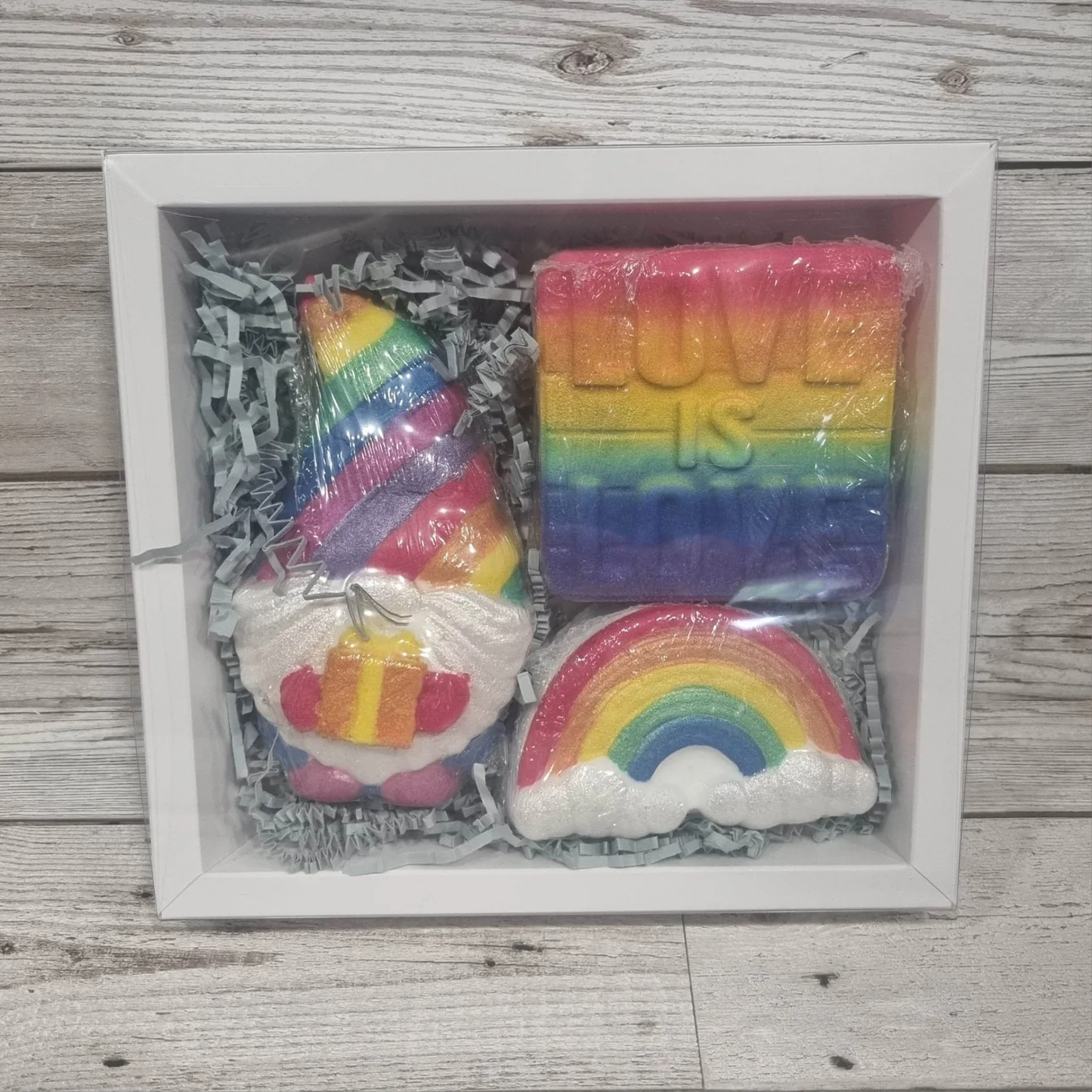 Rainbow 'Love is Love' Bath Bomb Gift Set